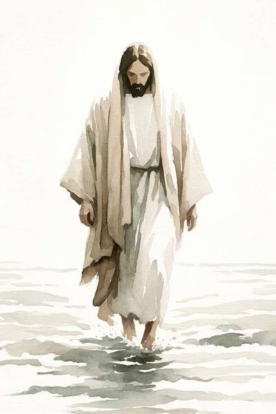 Jesus walking on water