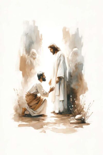 Apostle Thomas confirming the resurrection of Jesus