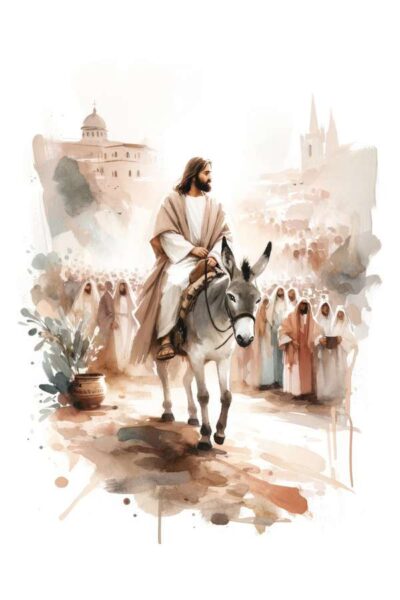 Jesus Riding into Jerusalem