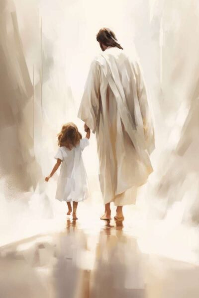 Jesus and little girl