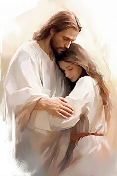 Jesus and young woman