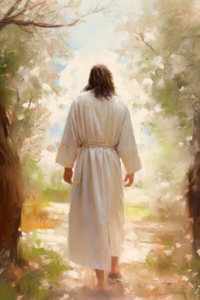 Jesus walking