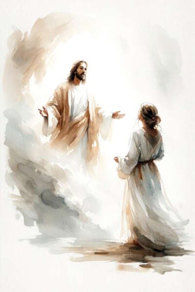 Jesus appearing to Mary Magdalene after His resurrection