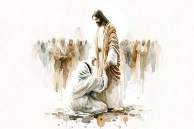 Bleeding Woman and Jesus