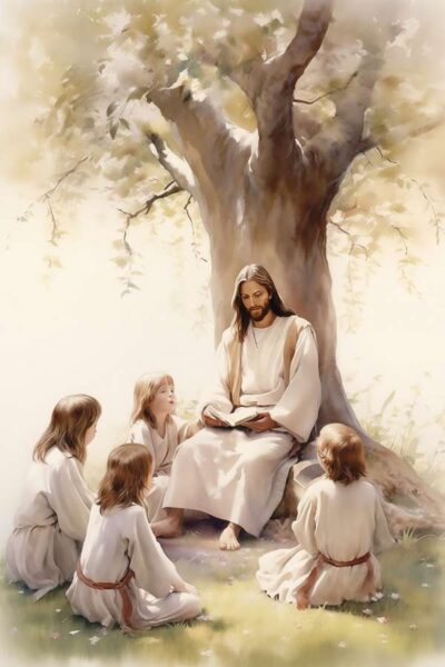 Jesus Teaching Children