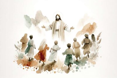 Jesus and children- Matthew 19 14 - Let the little children come to me