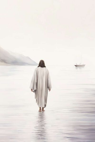 Jesus walking on water