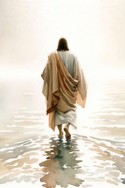 Jesus walking on water