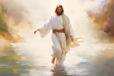 Jesus walking on water