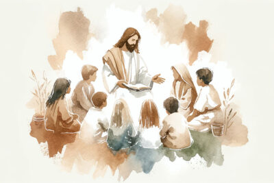 Jesus teaching children 1