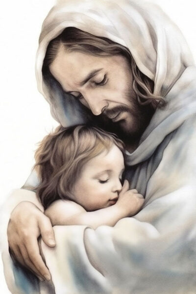 Jesus and little boy