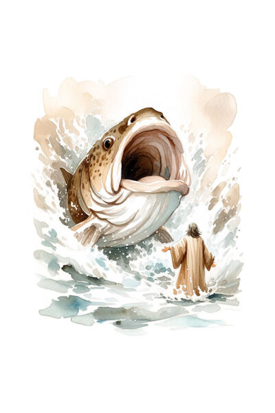 Prophet Jonah and the big fish