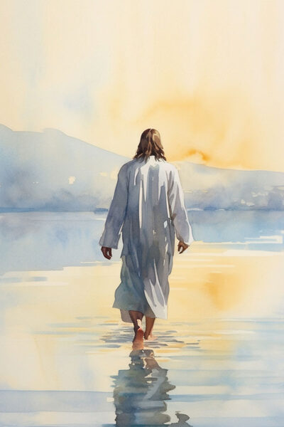 Jesus walking on water