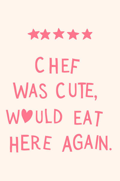 Aesthetic Kitchen Decor Cute Cooking Art Kitchen Wall Art Print Minimalist Heart Print Black Chef Art Print