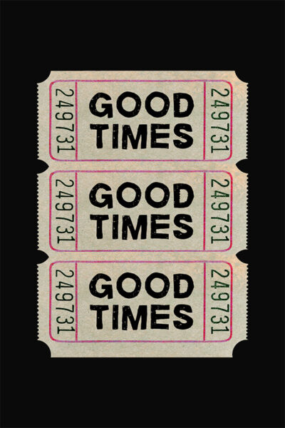 Trendy Wall Art Prints Retro Good Times Ticket Print Black White Wall Art Trendy Printable Art Digital Prints Retro Bar Cart Decor Preppy