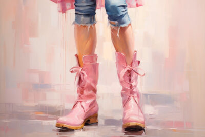 Pink boots