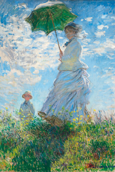 Woman With A Parasol - Madame Monet And Her Son