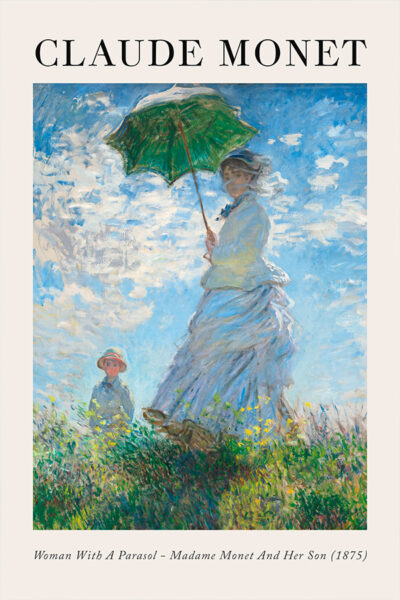 Woman With A Parasol - Madame Monet And Her Son