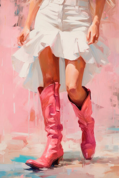 Pink western Boots