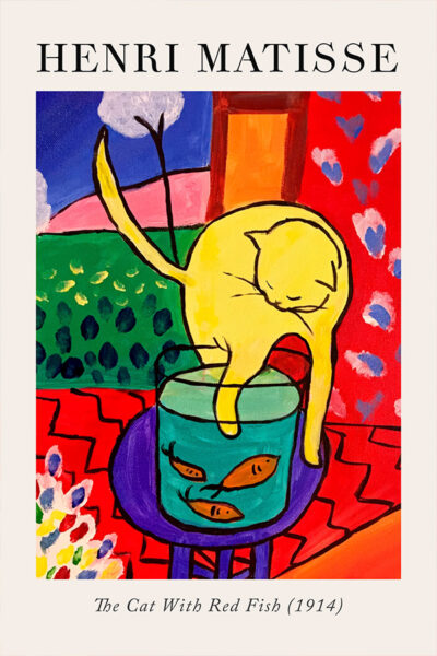 The Cat With Red Fish