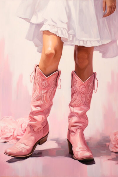 Cowgirl pink boots