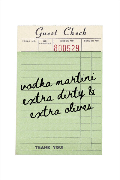 Dirty Martini Print, Vodka Martini