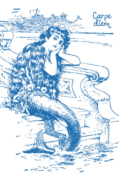 Vintage Mermaid Poster