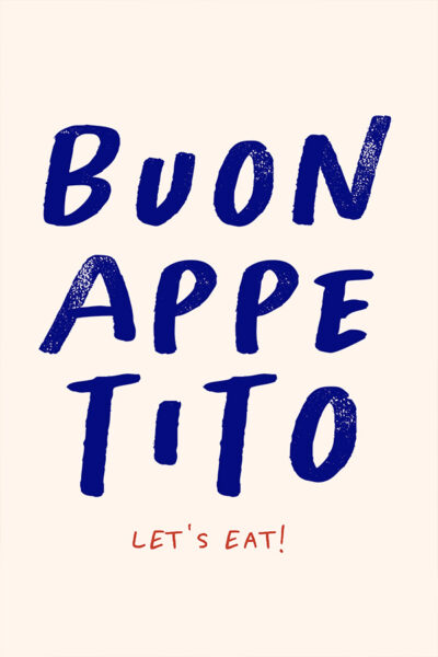 Buon Appetito Wall Art, Let‘s Eat Print, Bon Appetit Poster, Modern Kitchen Print, Minimalistic Kitchen Wall Art, Trendy Dining Room Poster