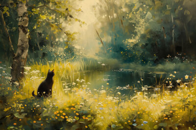 Nature with cats