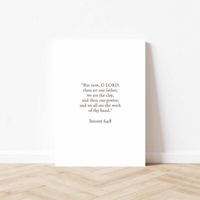 Christian Wall Art Set of 2, Isaiah 64-8