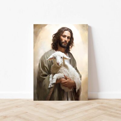 Jesus and sheep