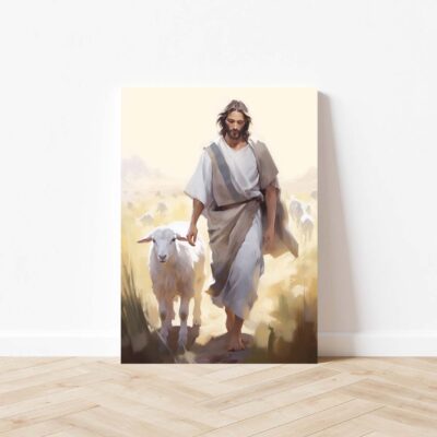 Jesus and sheep