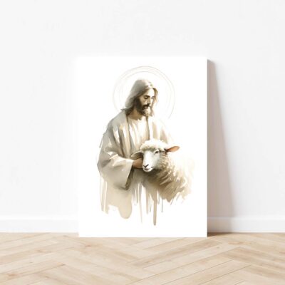 Jesus with Sheep