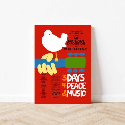 Woodstock Music Gift 1969 Concert Poster