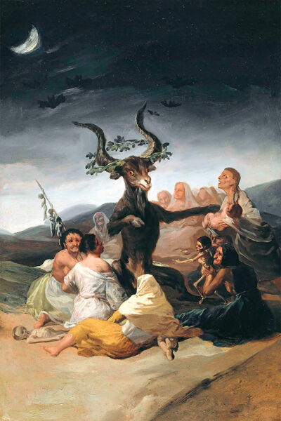 Witches Of Sabbath Francisco Goya Print