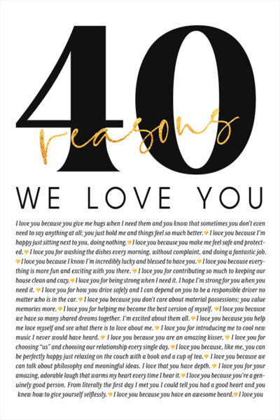 Reasons we love you white bg