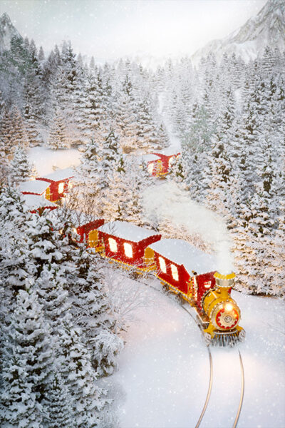 Winter Christmas Train