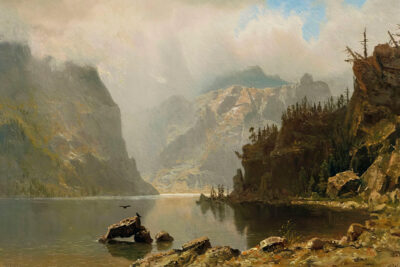 Rustic Lake Painting