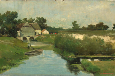 Country Farmhouse Painting