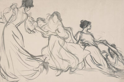 Victorian Woman Black and White