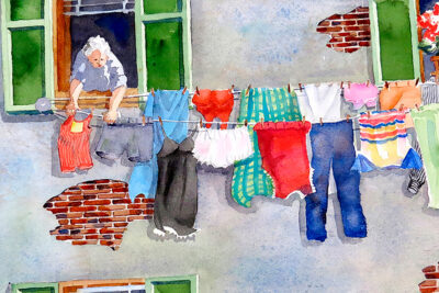 Laundry Art, Laundry Room Décor, Laundry Wall Art, Clothesline Print